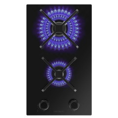 Plaque de cuisson gaz encastrable Cecotec 2 brûleurs noir