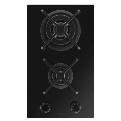 plaque cuisson gaz encastrable noire