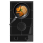 Cuisinière gaz encastrable Cecotec 2 brûleurs noir