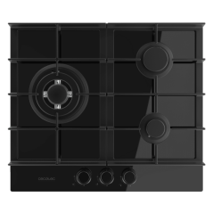 cuisinière gaz encastrable noire