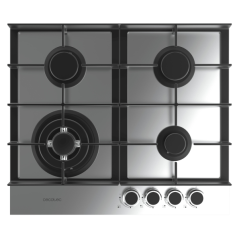 Cuisinière gaz encastrable acier