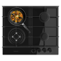 Cuisinière gaz encastrable Cecotec 4 feux noir fonte Cuisinière gaz encastrable Cecotec 4 feux noir fonte