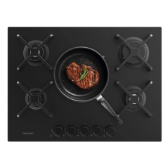 cuisinière gaz encastrable noire