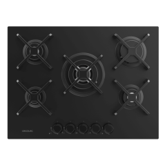 cuisinière gaz encastrable noire