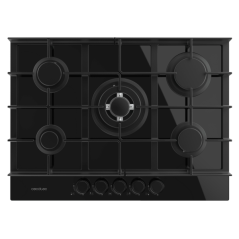 cuisinière gaz encastrable noire
