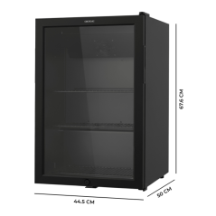 Mini réfrigérateur bar noir LED