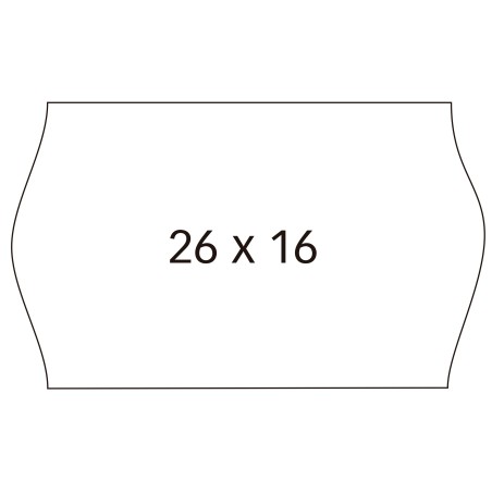 ✅ Étiquettes blanches Apli pour étiqueteuses de prix à 2 lignes - Taille 26 x 16 mm - Adhésif permanent avec en stock