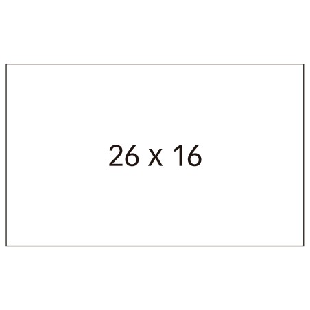 ✅ Etiquettes Blanches Apli pour Etiqueteuses de Prix 2 Lignes - Format 26 x 16 mm - Pack de 6 Rouleaux de 1000 E en stock