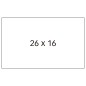 Etiquettes Blanches Apli pour Etiqueteuses de Prix 2 Lignes - Format 26 x 16 mm - Pack de 6 Rouleaux de 1000 Etiquettes