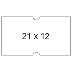 ✅ Apli Étiquettes Blanches pour Étiqueteuses de Prix 1 Ligne - Taille 21 x 12 mm - Paquet de 6 Rouleaux de 100 en stock