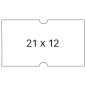 Apli Étiquettes Blanches pour Étiqueteuses de Prix 1 Ligne - Taille 21 x 12 mm - Paquet de 6 Rouleaux de 1000 Étiquettes Chacun