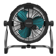ventilateur de sol sans fil noir