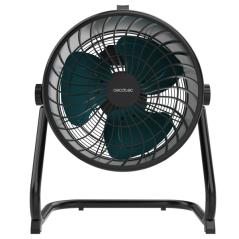 ventilateur de sol noir industriel