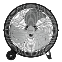ventilateur sur pied industriel noir