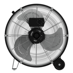 ventilateur sur pied industriel noir