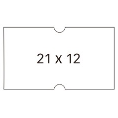 â Apli Ãtiquettes Blanches pour Ãtiqueteuses de Prix 1 Ligne - Taille 21x12mm - Paquet de 6 Rouleaux de 1000 Ã en stock