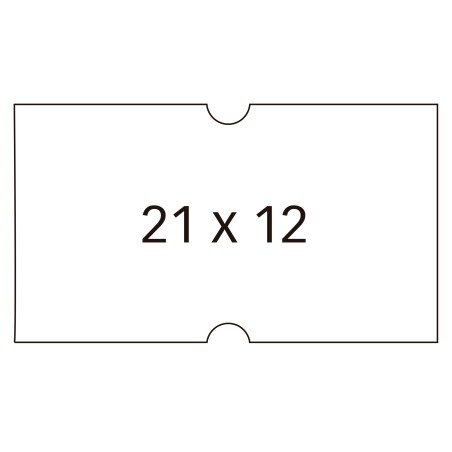 â Apli Ãtiquettes Blanches pour Ãtiqueteuses de Prix 1 Ligne - Taille 21x12mm - Paquet de 6 Rouleaux de 1000 Ã en stock