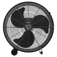 ventilateur sur pied industriel noir