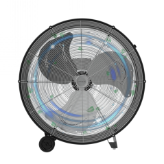 Ventilateur sur pied industriel noir