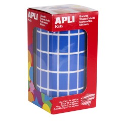 ✅ Apli Rectangular Blue Gomets - 20x10mm - 59 Feuilles Prédécoupées - 3540 Unités par Rouleau - Idéal pour en stock