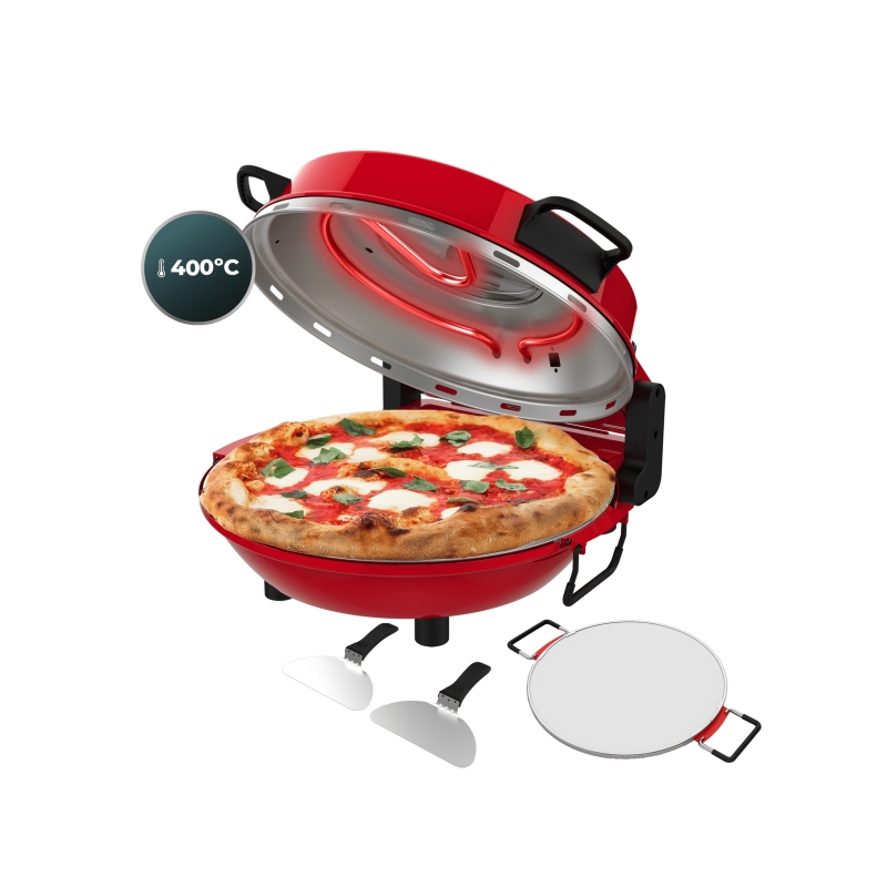 Four à pizza électrique Cecotec Mamma Mia rouge Four à pizza électrique Cecotec Mamma Mia rouge