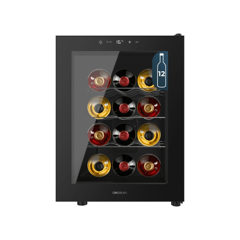 Cave à vin Cecotec Bolero GrandSommelier 12 bouteilles noire Cave à vin Cecotec Bolero GrandSommelier 12 bouteilles noire