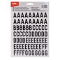 LOT de 5 Apli Lettres Adhésives Majuscules Adhésives - Hauteur 20mm - Couleur Noir - Paquet de 4 Feuilles (301 Lettres)