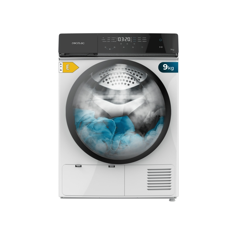 Sèche-linge pompe à chaleur Cecotec 9 kg noir/blanc Sèche-linge pompe à chaleur Cecotec 9 kg noir/blanc