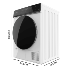 Sèche-linge noir blanc pompe à chaleur
