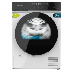 Sèche linge noir blanc 8 kg
