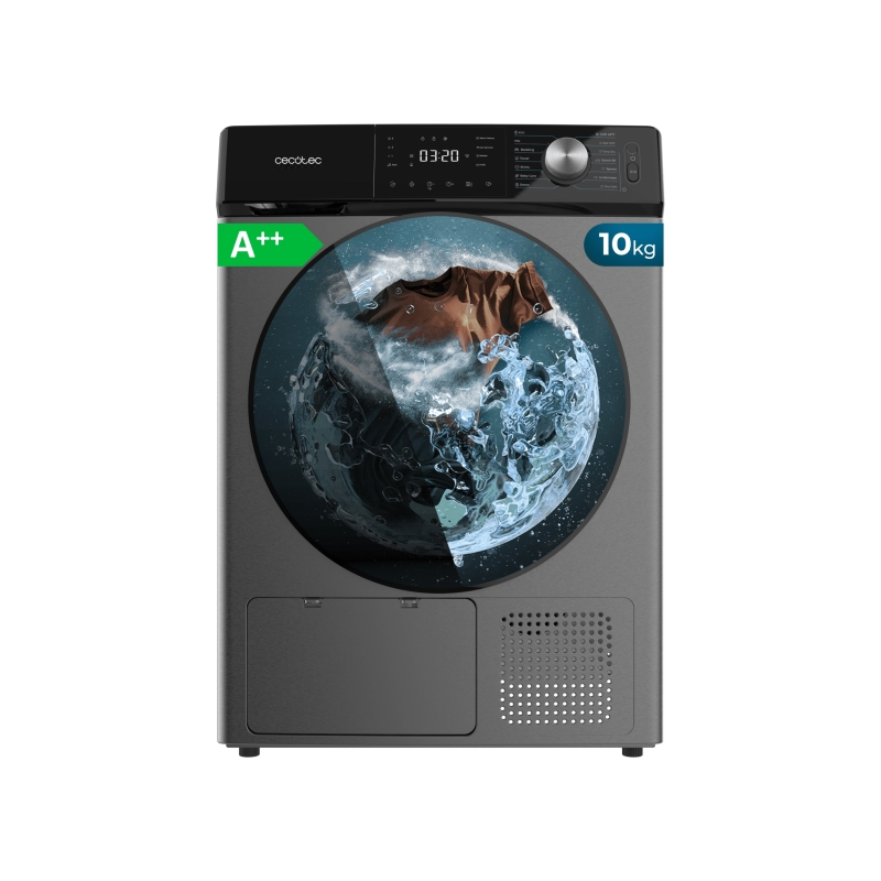 Sèche-linge Cecotec Bolero 10 kg pompe à chaleur gris foncé Sèche-linge Cecotec Bolero 10 kg pompe à chaleur gris foncé