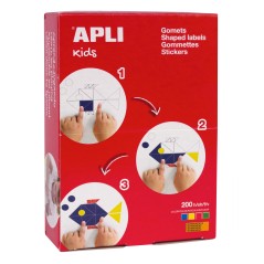 ✅ Apli Autocollants Ronds avec Adhésif Permanent - Taille Ø 13mm - 15400 Autocollants par Boîte - Idéal pour en stock