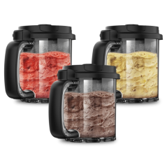 Pots à glace Cecotec GelaCups 2100 noirs 700 ml