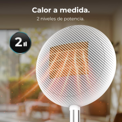 Chauffage céramique solaire blanc