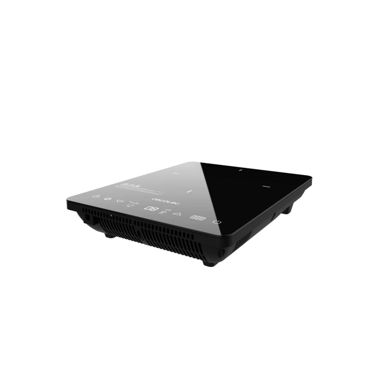 Plaque à induction portable Cecotec Full Crystal Onyx noire