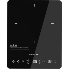 Plaque à induction portable Cecotec Full Crystal Onyx noire