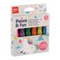 Apli Kids Temperas pailletées 6x14 ml avec pinceau Apli Kids Temperas pailletées 6x14 ml avec pinceau