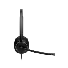 casque mono noir micro