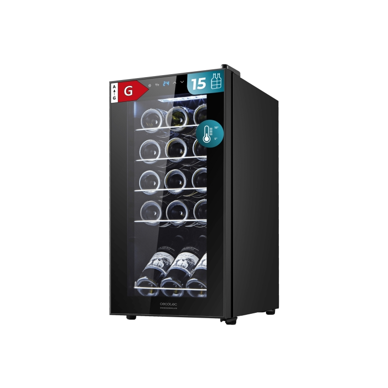 Cave à vin compresseur Cecotec 15 bouteilles noire Cave à vin compresseur Cecotec 15 bouteilles noire