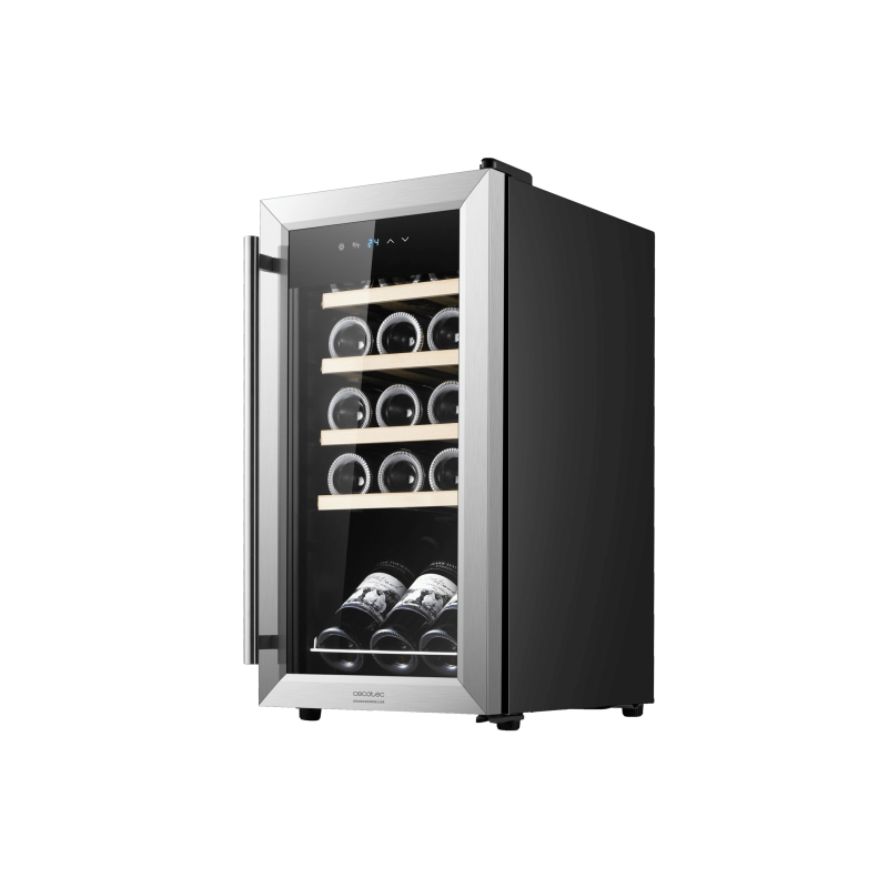 Cave à vin Cecotec 15 bouteilles inox acier silencieuse Cave à vin Cecotec 15 bouteilles inox acier silencieuse