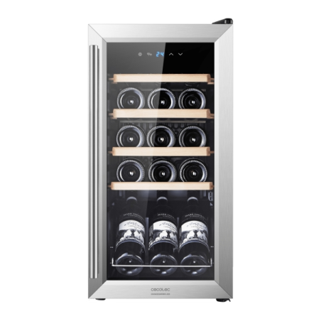 Cave à vin Cecotec 15 bouteilles inox acier silencieuse