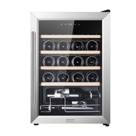 Cave à vin Cecotec 20 bouteilles acier inox silencieuse
