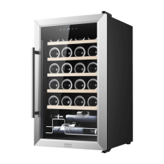 Cave à vin acier inox 24 bouteilles