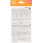 Lettres majuscules noires transférables Apli 2,5 mm 730 caractères