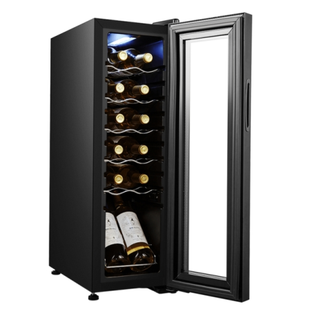 Cave à vin Cecotec 12 bouteilles noire LED