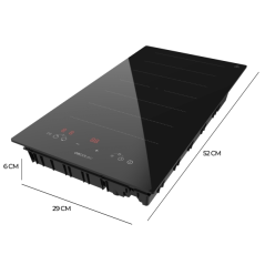 plaque induction encastrable noire