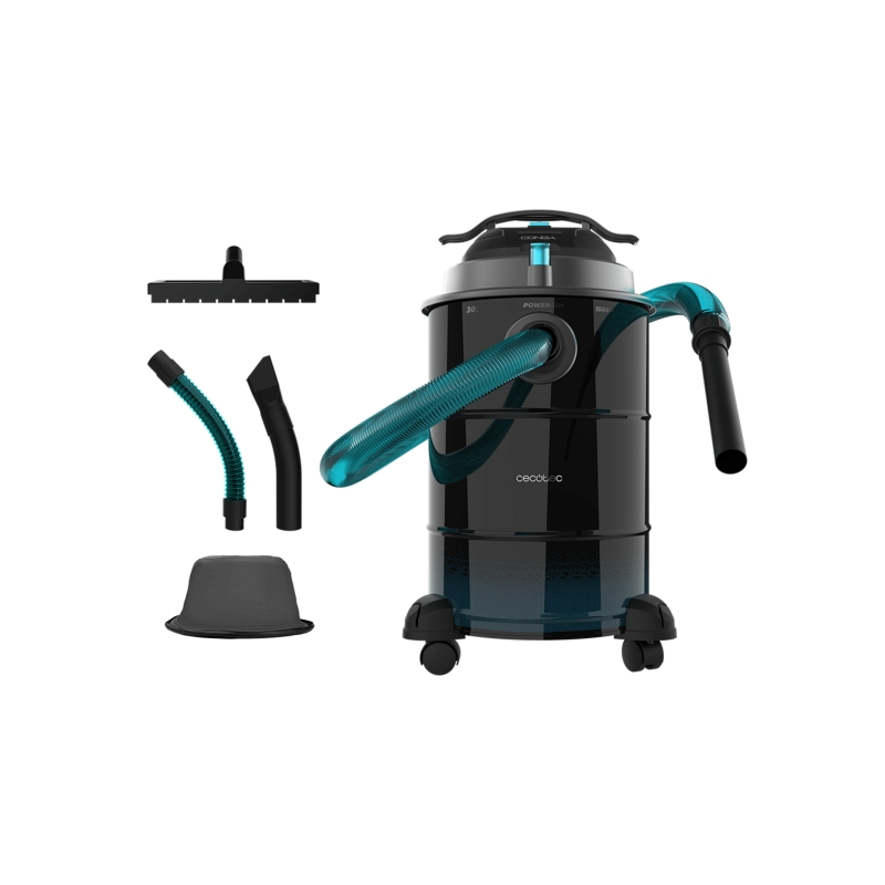 Aspirateur à cendres Cecotec 30L 1500W Noir/Bleu