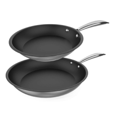 Lot de deux poêles noires Cecotec
