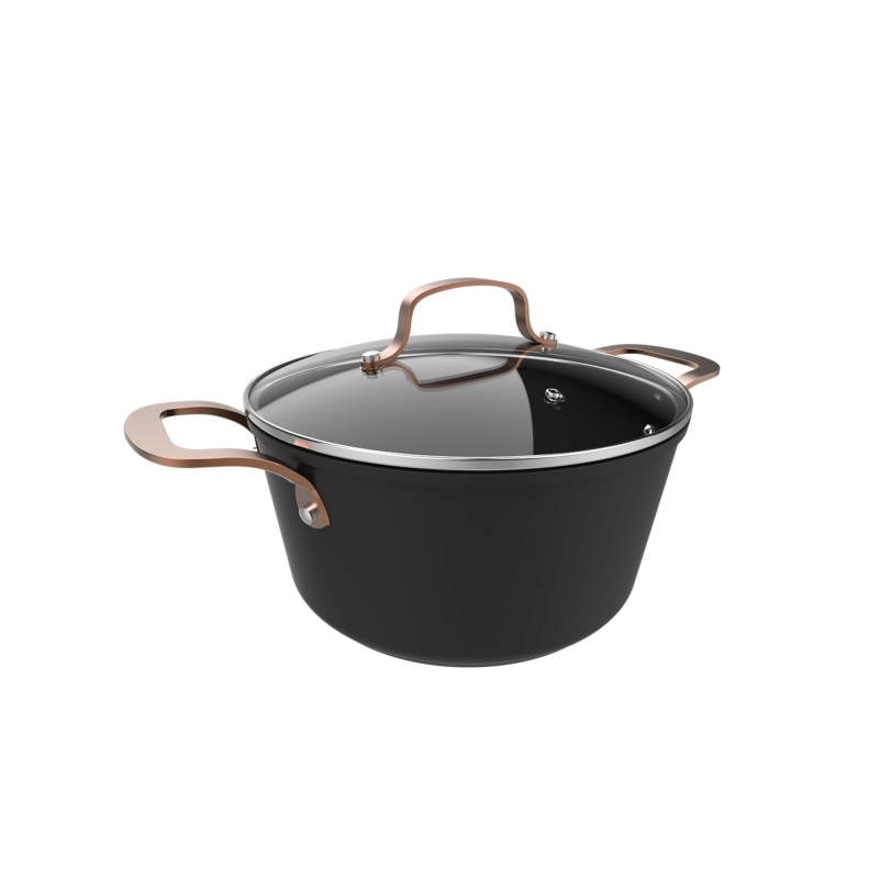 Cocotte Cecotec Polka Fantasy 24 cm noire avec couvercle Cocotte Cecotec Polka Fantasy 24 cm noire avec couvercle