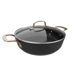 Cocotte basse noire 28 cm